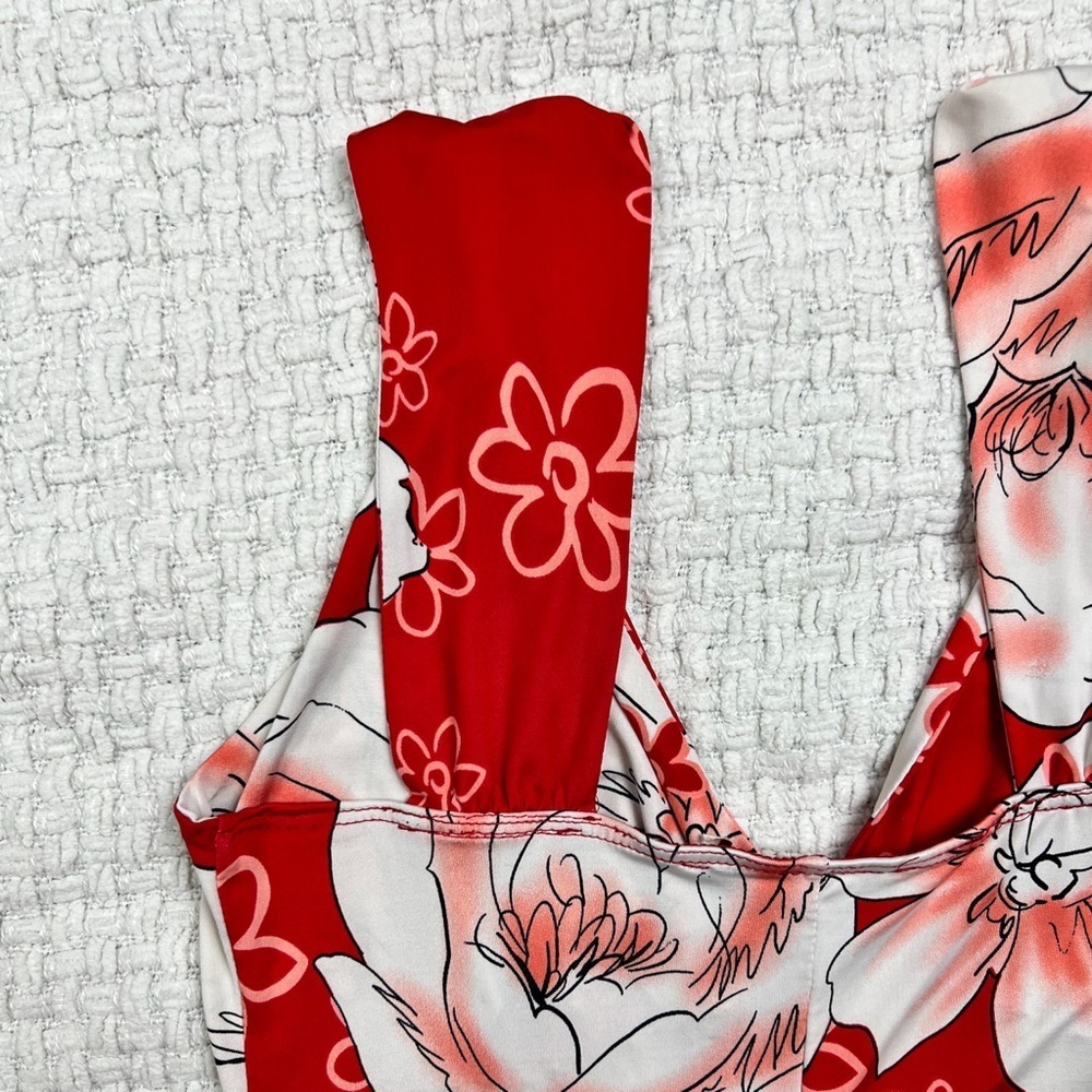 90’s / Y2K Floral Midi Dress - Picture 7 of 9